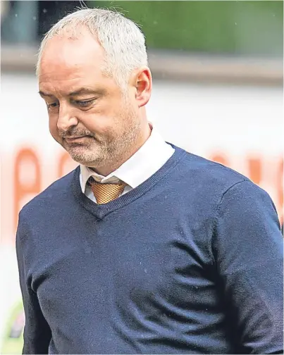  ?? SNS Group. Picture: ?? Clockwise, from above: Ray McKinnon makes his way down the track after Saturday’s home defeat by Inverness; a trio of contenders to step in: Jim McIntyre, John Hughes and Peter Houston.