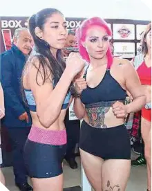  ?? ?? Torres Canul (izq.), con Karina Fernández, a quien derrotó en Cd. Juárez, hace cuatro años.