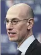  ?? Gerry Broome Associated Press ?? ADAM SILVER will present his plan to the NBA board of governors.