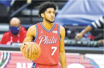  ?? MATT SLOCUM/AP ?? The Sixers sent rookie guard Isaiah Joe down to the Delaware Blue Coats of the NBA G League so he can get more playing time with the NBA All-Star break coming up.