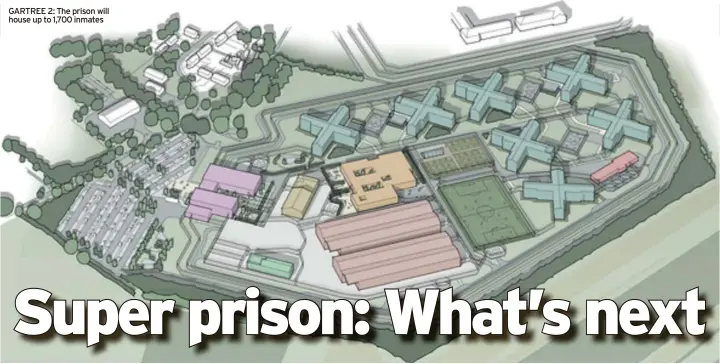  ?? ?? GARTREE 2: The prison will house up to 1,700 inmates