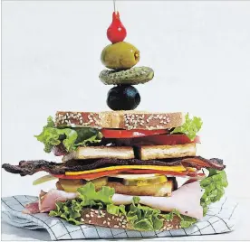  ?? DEB LINDSEY FOR THE WASHINGTON POST ?? Stacked Deli Sandwiches with Seared Tofu.