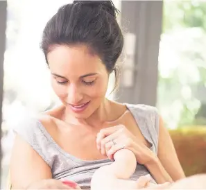  ??  ?? > Breastfeed­ing is best for baby – and good for a mother’s health too