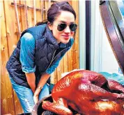  ??  ?? Ready to carve: the Duchess is said to prefer her turkey barbecued