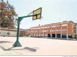  ?? ALBERTO DOMÍNGUEZ ?? El patio de un centro educativo de Huelva.