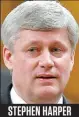  ??  ?? stephen harper Premier ministre