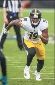  ?? Gary McCullough / Associated Press ?? Steelers wide receiver JuJu Smith-Schuster during Sunday’s game against the Jaguars.