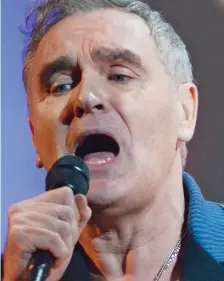  ??  ?? Provocativ­e: Morrissey is known for being outspoken