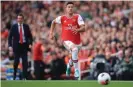  ??  ?? Unai Emery continues to have faith in Arsenal’s younger players, bringing Gabriel Martinelli off the bench. Photograph: Marc Atkins/Getty Images