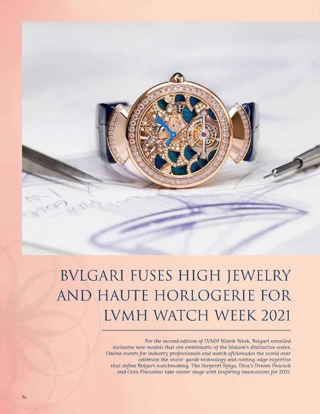 Bvlgari fuses high jewelry and haute horlogerie for LVMH Watch Week 2021