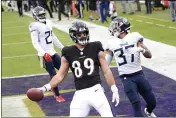  ?? NICK WASS — THE ASSOCIATED PRESS ?? The Ravens placed starters Matthew Judon, Willie Snead and Mark Andrews (pictured) on the reserve/COVID-19 list.