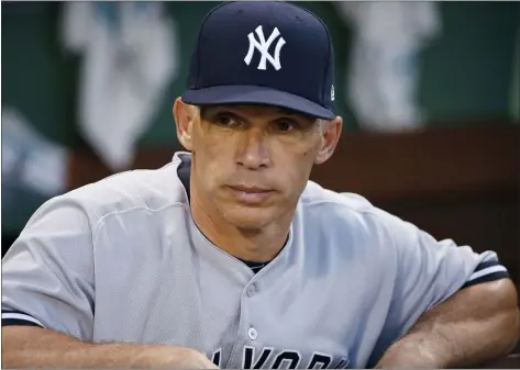  ?? MICHAEL DWYER — THE ASSOCIATED PRESS ?? Joe Girardi is likely to interview with several inquiring teams in need of a bench boss in the coming days, as are the likes of Buck Showalter and Dusty Baker, as the Phillies and seven other major league teams conduct their searches for a manager.