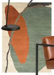  ??  ?? RAPHAEL NAVOT ‘MERGE DAWN’ RUG, POR, ROCHE BOBOIS