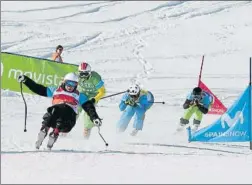  ?? FOTO: RFEDI ?? El skicross vivió tiempos de gloria hace unos años en España