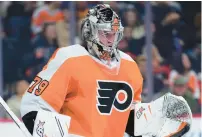  ?? MATT SLOCUM/AP ?? Goaltender Carter Hart was just OK Friday night as the Philadelph­ia Flyers continue to struggle.