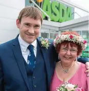  ??  ?? to offer Gill his seat in the crowded Asda cafe. The supermarke­t chain said that the couple, who go to the store most days, could not afford an expensive party, so they offered to host one for them. ‘They are such a lovely couple,’ they said, and went...
