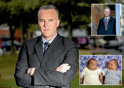  ??  ?? Superinten­dent Tim Anderson says police are considerin­g paying informants for tipping them off to child abuse if that’s what it takes. Inset: Who killed twins Chris and Cru Kahui? Someone knows - yet they are not telling. Above: Children’s Commission­er...