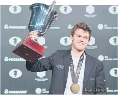  ??  ?? Magnus Carlsen