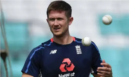  ??  ?? Joe Denly’s occasional leg-spin could be pressed into action for England against Pakistan on Wednesday. Photograph: Gareth Copley/Getty Images