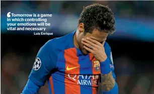  ?? — AFP ?? Neymar was sent off in Barcelona’s 2-0 defeat at Malaga on April 8.