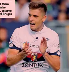  ??  ?? Krzysztof Patek, 23 anni, 19gol in 21 presenze con il Genoa GETTY