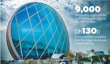  ?? ?? ■ Aldar’s entry into ‘Dubai’s high performing real estate market’ comes as part of a broad expansion into new markets. Aldar had in the recent past bought assets in Ras Al Khaimah.