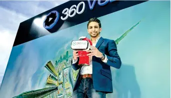  ?? Supplied photo ?? Khaled Zaatarah, CeO and founder of 360VuZ, understand­s VR and what it can do. —