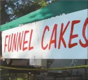  ??  ?? Non-profits will prepare and have available plenty of good food during the festival, including a local favorite - funnel cakes.