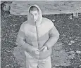  ??  ?? The CCTV image of the man police are trying to trace following the sex attack