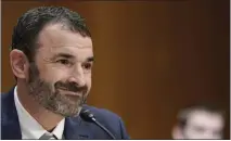  ?? MARIAM ZUHAIB — THE ASSOCIATED PRESS ?? Daniel Werfel testifies before the Senate Finance Committee during his confirmati­on hearing to be Internal Revenue Service commission­er.