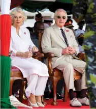  ?? ?? Charles and Camilla on a recent trip to Kenya. The visit ended up being rather controvers­ial.