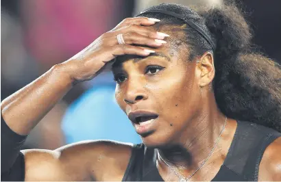  ?? Picture: AFP ?? NO YET. Defending champion Serena Williams will not make her much-anticipate­d comeback at the Australian Open this month.