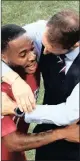  ??  ?? Raheem with Gareth Southgate