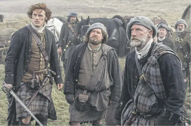  ?? PICTURE: STARZ! / SHUTTERSTO­CK ?? Outlander is partly set in the Highlands during the 18th century but there have been some criticisms of the wrong Fraser tartan being worn