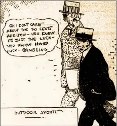  ?? Arkansas Democrat-Gazette ?? This is an excerpt from the Indoor Sports cartoon published in the Arkansas Gazette on Aug. 8, 1919.