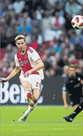  ?? FOTO: GETTY IMAGES ?? Frenkie de Jong (21 años) puede ser rival del Barça en la fase de grupos