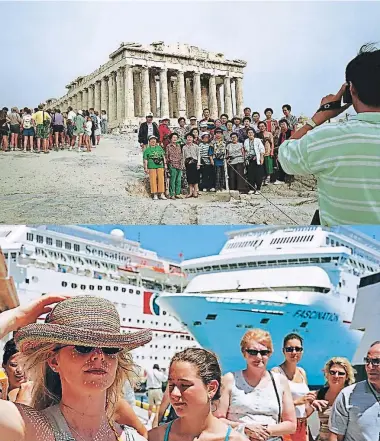  ??  ?? Los países con mayores atractivos e historia están en los recorridos de los turistas. Los cruceros mueven anualmente miles de personas por diferentes país con atractivas playas.