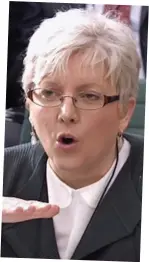  ??  ?? Loving the limelight a little too much: The BBC’s Carrie Gracie