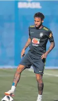  ??  ?? Top talent: Neymar could be the hero for the Samba Boys