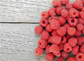  ?? PHOTO: STUFF ?? Fresh ripe raspberrie­s.