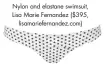 ??  ?? Nylon and elastane swimsuit, Lisa Marie Fernandez ($395, lisamarief­ernandez.com)