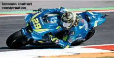  ??  ?? Iannone: contract consternat­ion