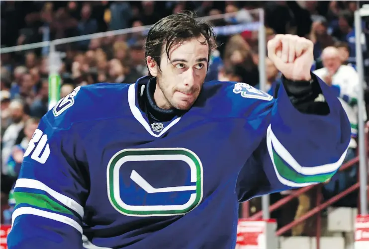  ?? — GETTY IMAGES FILES ?? The Vancouver Canucks seem serious about bringing back Ryan Miller for one more year in net, despite the team’s dismal record for the past two years.