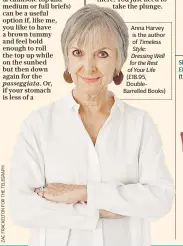  ??  ?? Anna Harvey is the author of Timeless Style: Dressing Well for the Rest of Your Life (£18.95, Doublebarr­elled Books)