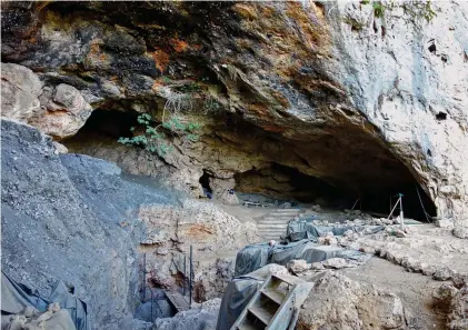  ?? (DR) ?? La grotte de Taforalt, au Maroc – aussi connue sous le nom de «grotte des pigeons». Elle a commencé à être fouillée dans les années 1940.