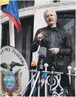  ?? AFP ?? Julian Assange remains a political refugee at Ecuador’s embassy in London