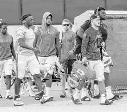  ?? JACOB LANGSTON/STAFF PHOTOGRAPH­ER ?? Miami held practices at Disney’s Wide World of Sports before returning to South Florida.