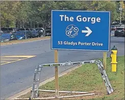  ?? CONTRIBUTE­D ?? This new sign for the Gorge in Kentville has just gone up – one piece in the town’s new way-finding system.