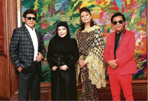  ?? FOTO AMIRUDIN SAHIB ?? BARISAN artis yang akan menjayakan Konsert Tribute Seniman Negara, Datuk Seri Ahmad Nawab pada bulan depan.