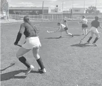  ?? /CARMELO ALVARADO ?? Los selectivos de hockey se preparan para el Nacional Conade 2021.